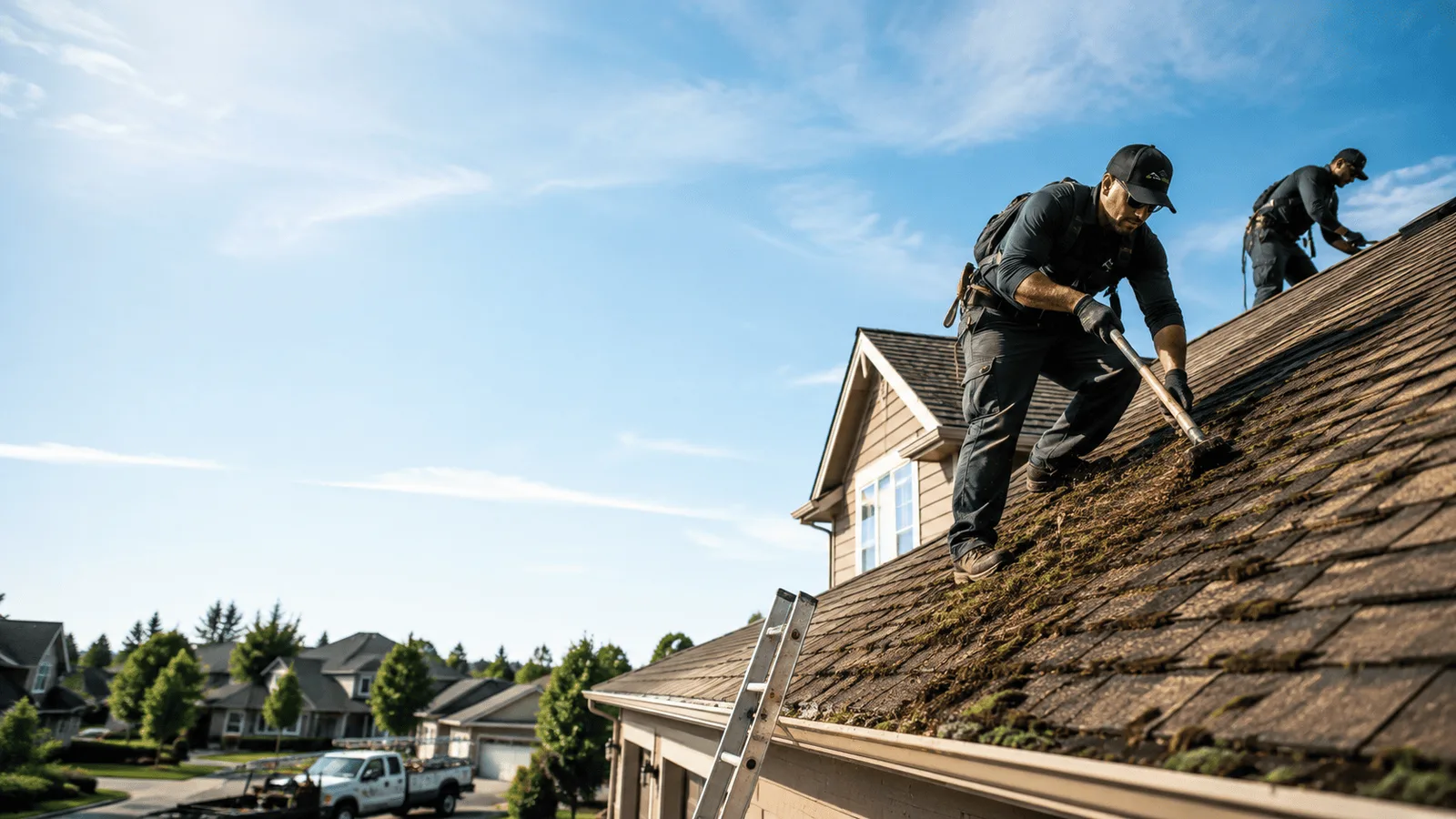Roof Moss Removal in Massachusetts near me